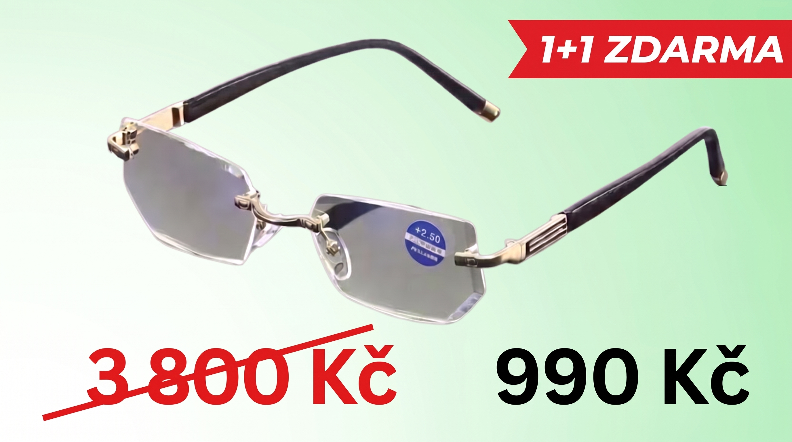 1+1 ZDARMA – dvoje brýle Ray za 990 Kč