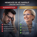 1+1 ZDARMA POUZE DNES | Ray™ – jedny progresivní brýle na čtení, mobil, počítač i do dálky | Filtr modrého světla + UV ochrana | Pouzdro ZDARMA | 30 dní na vyzkoušení