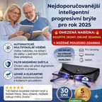1+1 ZDARMA POUZE DNES | Ray™ – jedny progresivní brýle na čtení, mobil, počítač i do dálky | Filtr modrého světla + UV ochrana | Pouzdro ZDARMA | 30 dní na vyzkoušení