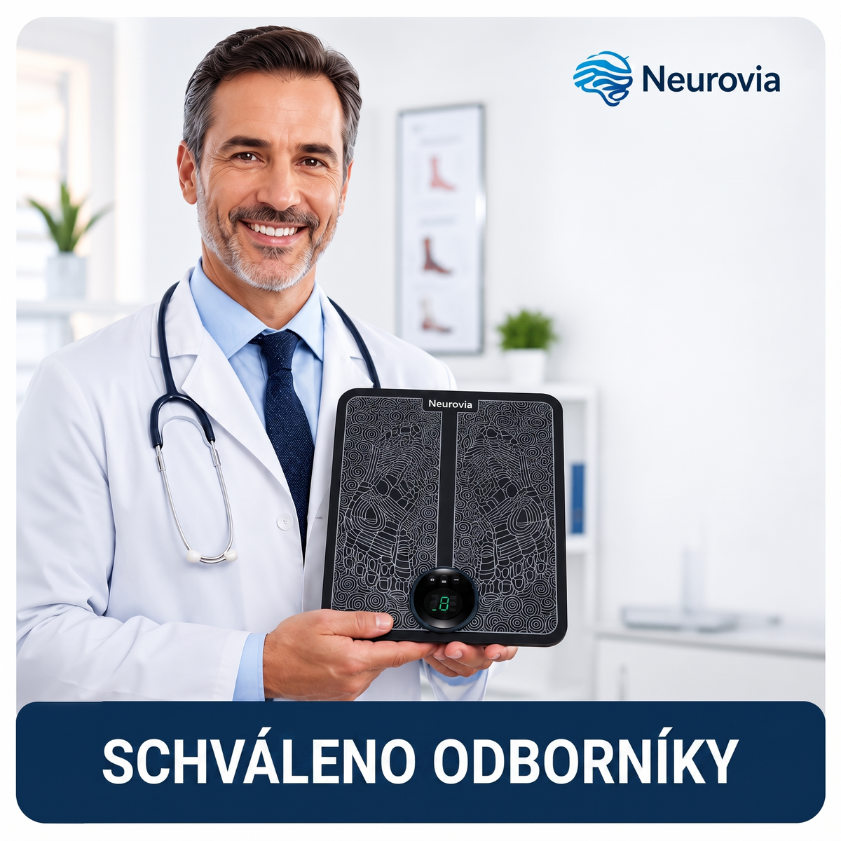 Neurovia™ EMS aktivátor nohou pro nateklé, těžké nebo oslabené nohy – pro domácí použití